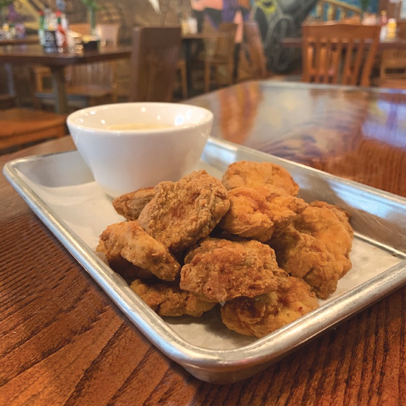 Calf Fries with gravy Calf Fries